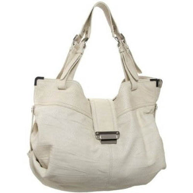 Kooba Natasha Convertible Leather Tote Shoulder Bag Purse - Ivory