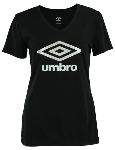 Umbro Women's Double Diamond Logo Climate Short Sleeve Tee, Color Options