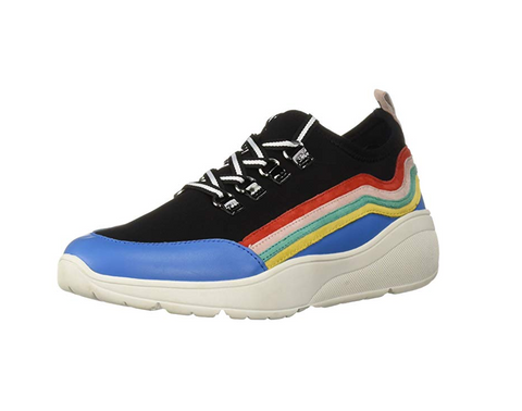 Steve Madden Women's Cavo Sneaker, Black / Multi
