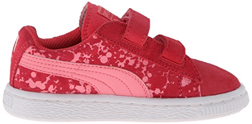 Puma Suede Speckle V Kids Toddler Sneaker Shoes - Salmon