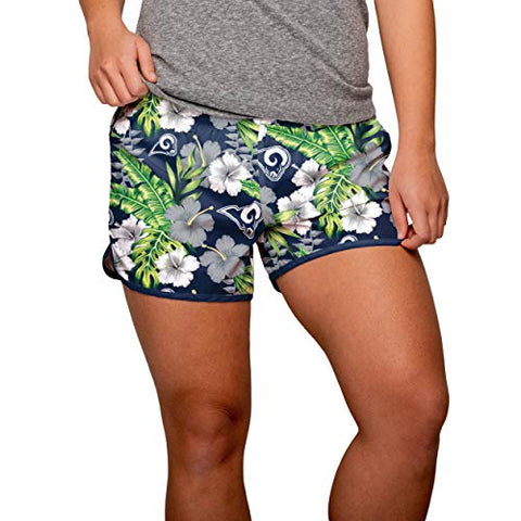 FOCO NFL Women's Los Angeles Rams Tropical Breeze Shorts