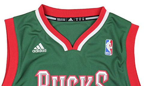 Adidas NBA Basketball Youth Boys Milwaukee Bucks Road Replica Jersey - Green