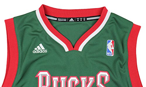 Adidas NBA Basketball Youth Boys Milwaukee Bucks Road Replica Jersey - Green