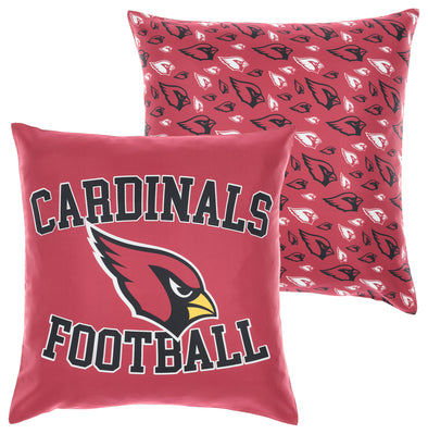FOCO NFL Arizona Cardinals 2 Pack Couch Throw Pillow Covers, 18 x 18