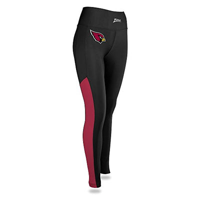 Zubaz NFL Women’s Arizona Cardinals Solid Color Team Logo Leggings