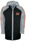 Reebok NFL Men's Cincinnati Bengals Lunar Heavyweight Jacket | Black - Grey