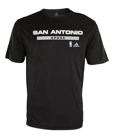Adidas NBA Mens San Antonio Spurs Ultra Lightweight Athletic Graphic Tee, Black