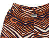Zubaz NFL Men's Chicago Bears Lounge Zebra Print Shorts