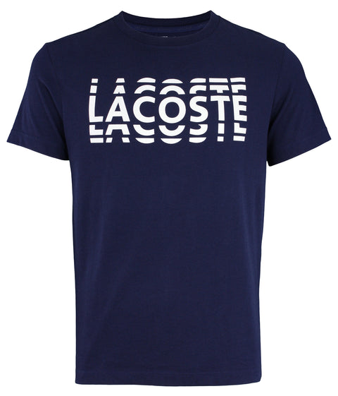 Lacoste Sport Men's Short Sleeve Graphic Cotton Blend T-Shirt, Color Options