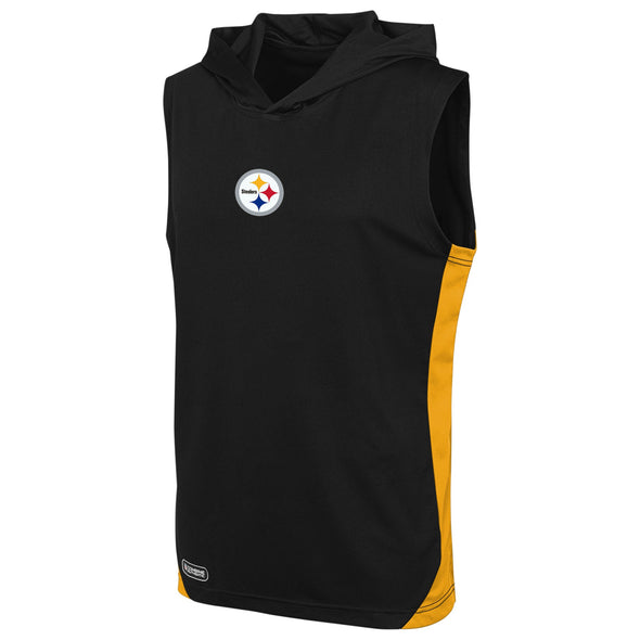 New Era NFL Men's Pittsburgh Steelers Champions Flair Hooded Muscle T-Shirt