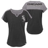 MLB Youth Girls Chicago White Sox Ballpark Best Color Block Dolman Sleeve T-Shirt