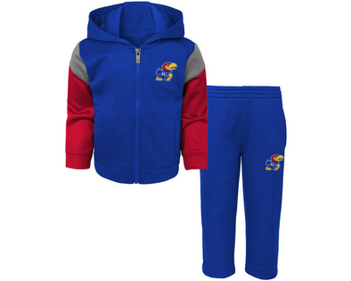 Outerstuff NCAA Infants Kansas Jayhawks Blocker Perfect Fleece Set