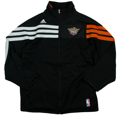 Adidas NBA Youth Boy's Phoenix Suns On The Court Zip Up Jacket, Black