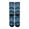 Zubaz By For Bare Feet NFL Adults Unisex Carolina Panthers Zubified Dress Socks, Large