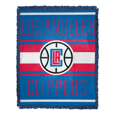 Northwest NBA Los Angeles Clippers Nose Tackle Woven Jacquard Throw Blanket