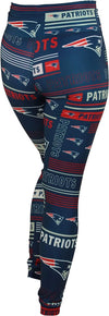 Zubaz NFL Women's New England Patriots Column 24 Style Leggings