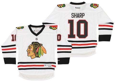 Reebok NHL Boys Youth Chicago Blackhawks Patrick Sharp #10 Hockey Jersey, White