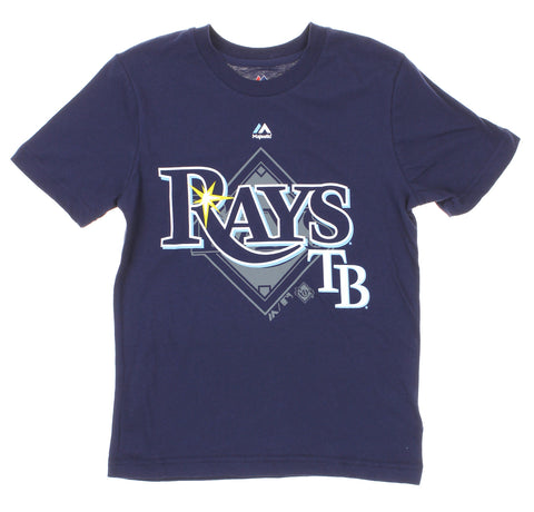Outerstuff MLB Youth Tampa Bay Rays Real Gem Short Sleeve Tee, Navy