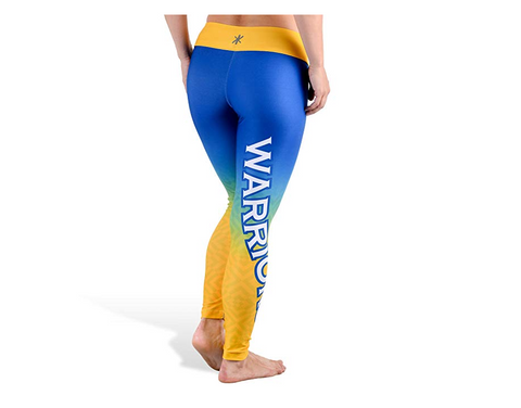 KLEW NBA Women's Golden State Warriors Gradient Print Leggings