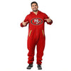 Forever Collectibles NFL Unisex San Francisco 49ers Logo Jumpsuit, Red