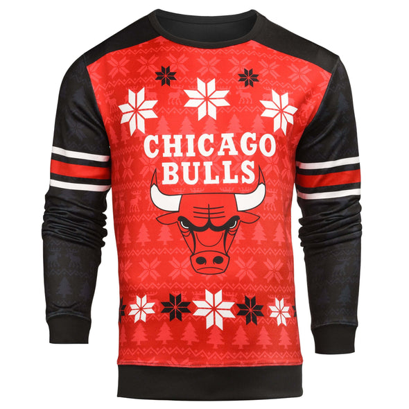 Forever Collectibles NBA Men's Chicago Bulls Printed Ugly Sweater