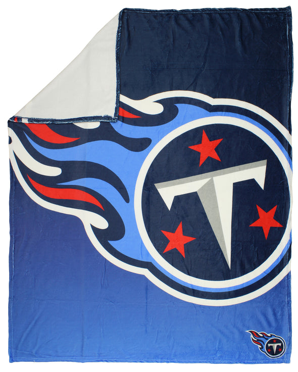 FOCO NFL Tennessee Titans Gradient Micro Raschel Throw Blanket, 50 x 60