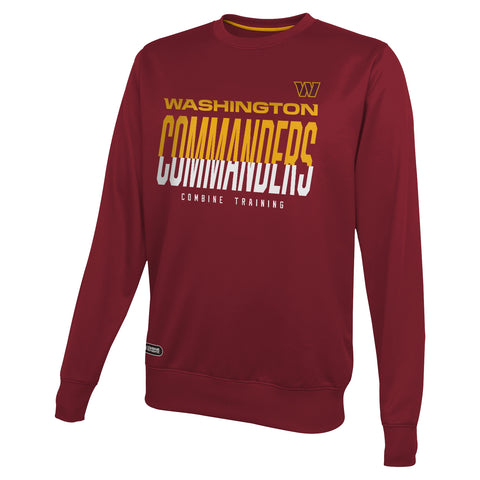 Outerstuff NFL Men's Washington Commanders Pro Style Performance Fleece Sweater