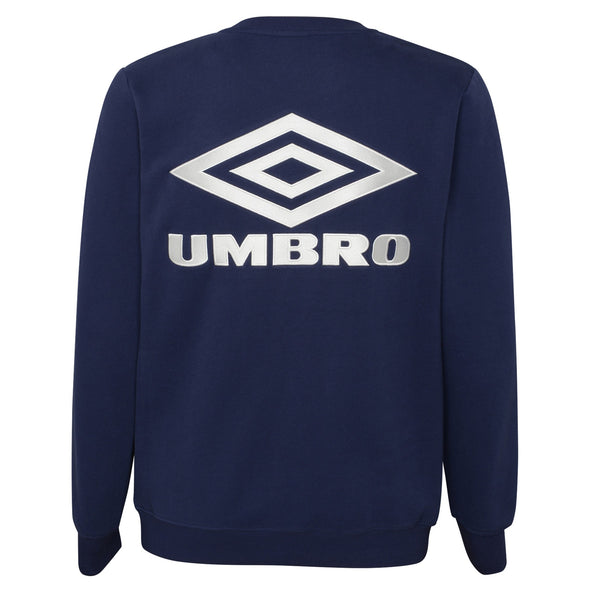 Men In Blazers (MIB) x UMBRO 22 Classic Fleece Pullover Sweatshirt, Navy
