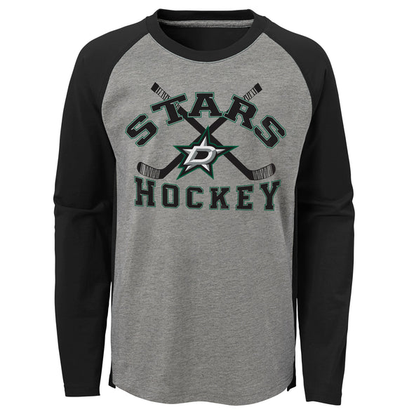 Outerstuff NHL Kids (4-7) Dallas Stars Intent Long Sleeve Raglan T-Shirt