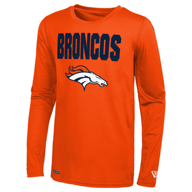 New Era NFL Men's Denver Broncos 50 Yard Dri-Tek Long Sleeve Tee