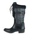 London Fog LORY II Women's Insulated Rain Boots with Faux Fur Trim - Black