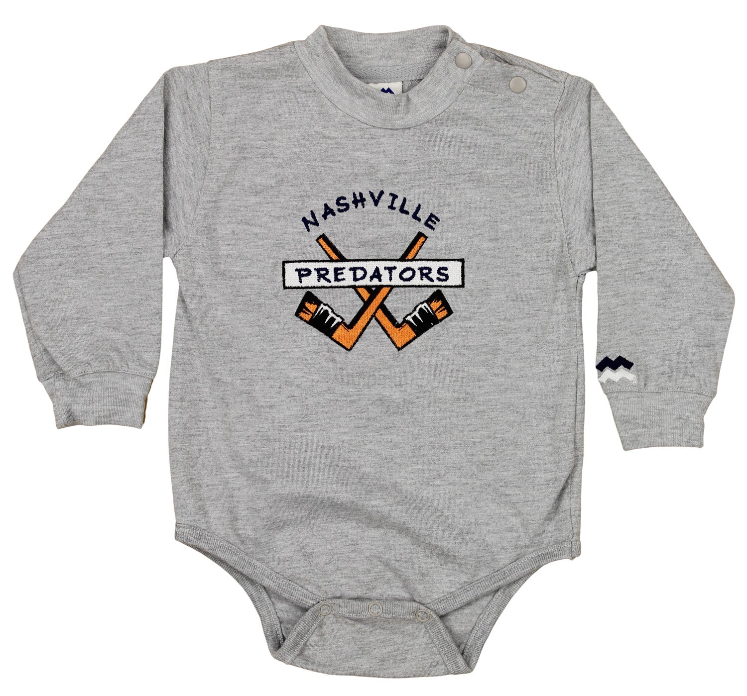 Outerstuff Nashville Predators NHL Baby Boys Infant Creeper & Pants Set, Grey-Navy