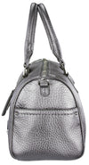 Cole Haan Leather Bag Classic Purse Small Shoulder Bag - Silver Gray Pewter