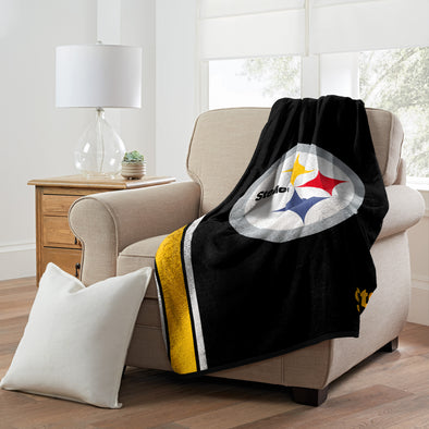 Northwest NFL Pittsburgh Steelers Sherpa Throw Blanket