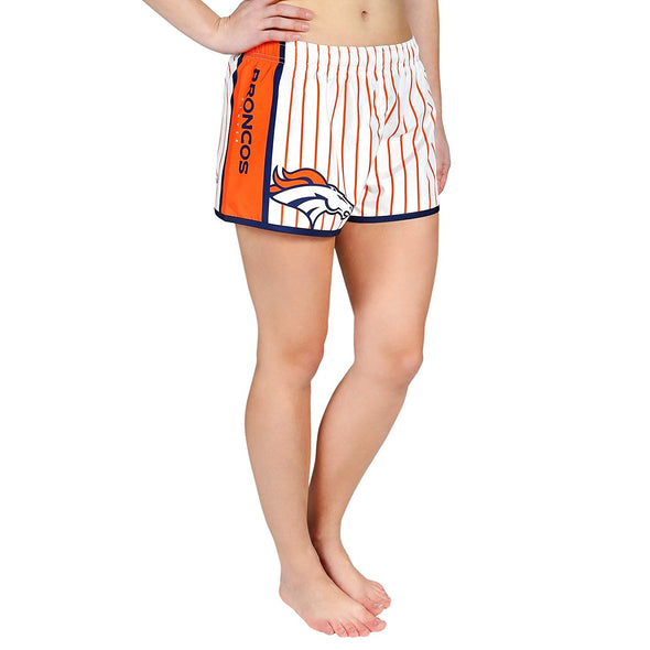 Forever Collectibles NFL Women's Denver Broncos Pinstripe Shorts