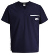 Fabrique Innovations NCAA Unisex BYU Cougars Team Color Scrub Top