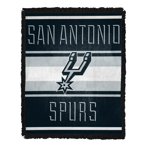 Northwest NBA San Antonio Spurs Nose Tackle Woven Jacquard Throw Blanket