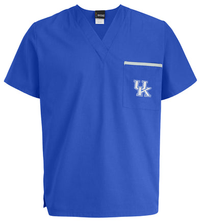Fabrique Innovations NCAA Unisex Kentucky Wildcats Team Color Scrub Top
