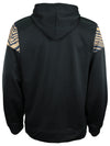 Zubaz New Orleans Saints NFL Men's Full Zip Hoodie with Zebra Print Details