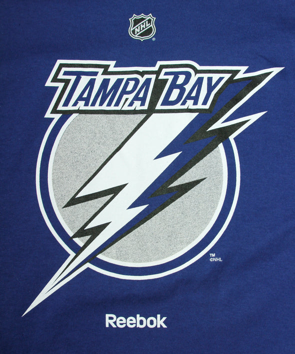 Reebok NHL Hockey Men's Tampa Bay Lightning Logo T-Shirt Shirt Top, Blue