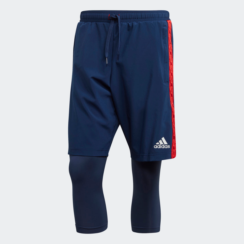 Tan top adidas shorts