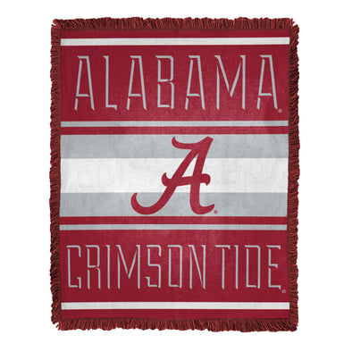 Northwest NCAA Alabama Crimson Tide Nose Tackle Woven Jacquard Throw Blanket