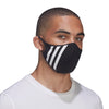 Adidas Originals 3-Stripes Unisex Adult Face Mask, 3-Pack, Color Options