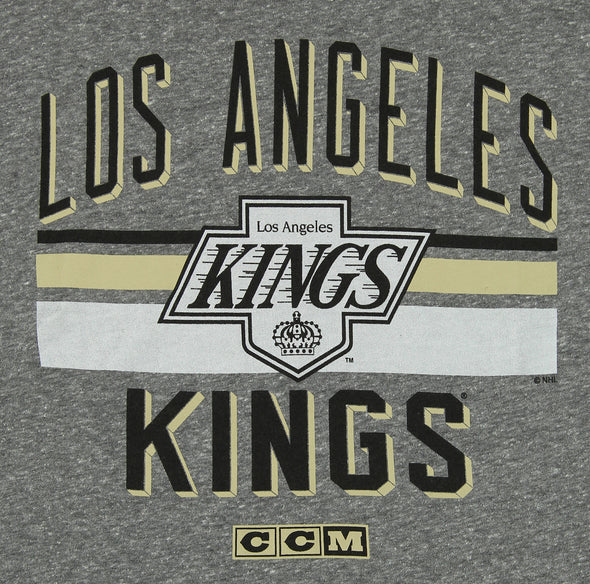 CCM NHL Men's Los Angeles Kings Classic Stripe Tri-Blend Short Sleeve Tee