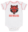 Outerstuff NCAA Infants Arkansas State Red Wolves 3 Pack Creeper Bodysuit Set