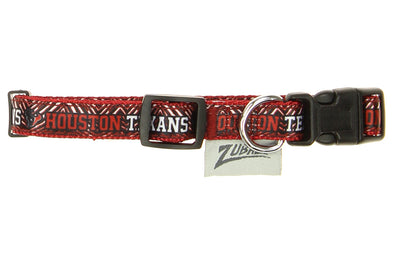 Zubaz X Pets First NFL Houston Texans Team Adjustable Dog Collar