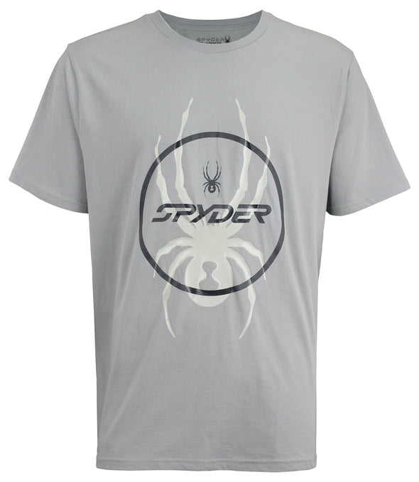 Spyder Men's Short Sleeve Graphic Cotton T-Shirt, Alloy