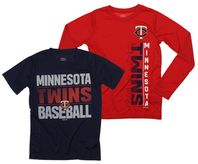 Outerstuff MLB Youth Minnesota Twins Fan Two Piece Performance T-Shirt Combo Set