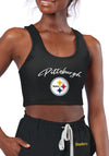 Certo By Northwest NFL Women's Pittsburgh Steelers Collective Reversible Bra, Black
