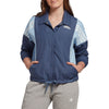 Adidas Women's 3-Stripes Athletic Lightweight Jacket, Tech Ink/Glow Blue